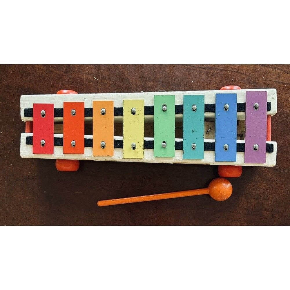 Vintage 1964-1978  Fisher-Price Pull-A-Tune #870 Xylophone Pull Toy‎